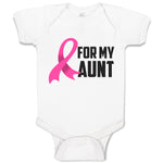 Baby Clothes For My Aunt with Breast Cancer Awareness Pink Ribbon Baby Bodysuits