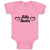 Baby Clothes Hello Auntie with Outline Heart Baby Bodysuits Boy & Girl Cotton