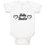 Baby Clothes Hello Auntie with Outline Heart Baby Bodysuits Boy & Girl Cotton