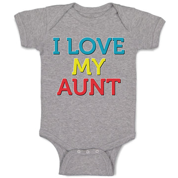 Baby Clothes I Love My Aunt Baby Bodysuits Boy & Girl Newborn Clothes Cotton