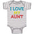 Baby Clothes I Love My Aunt Baby Bodysuits Boy & Girl Newborn Clothes Cotton