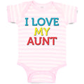 Baby Clothes I Love My Aunt Baby Bodysuits Boy & Girl Newborn Clothes Cotton