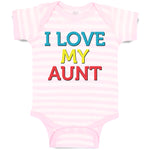 Baby Clothes I Love My Aunt Baby Bodysuits Boy & Girl Newborn Clothes Cotton