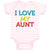 Baby Clothes I Love My Aunt Baby Bodysuits Boy & Girl Newborn Clothes Cotton