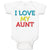 Baby Clothes I Love My Aunt Baby Bodysuits Boy & Girl Newborn Clothes Cotton