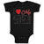 Baby Clothes I Love My Aunts & Uncle with Heart Baby Bodysuits Boy & Girl Cotton