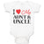 Baby Clothes I Love My Aunts & Uncle with Heart Baby Bodysuits Boy & Girl Cotton