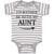 Baby Clothes I'D Rather Be with My Aunt with Direction Arrow Baby Bodysuits