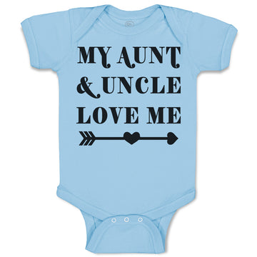 Baby Clothes My Aunt & Uncle Love Me Baby Bodysuits Boy & Girl Cotton