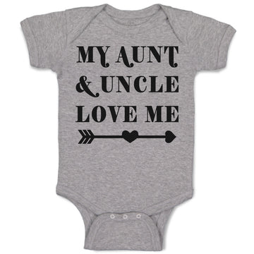 Baby Clothes My Aunt & Uncle Love Me Baby Bodysuits Boy & Girl Cotton