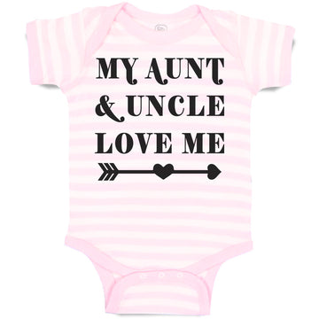Baby Clothes My Aunt & Uncle Love Me Baby Bodysuits Boy & Girl Cotton