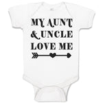 Baby Clothes My Aunt & Uncle Love Me Baby Bodysuits Boy & Girl Cotton