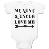Baby Clothes My Aunt & Uncle Love Me Baby Bodysuits Boy & Girl Cotton