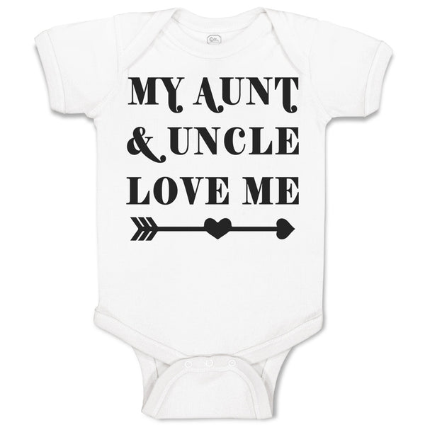 Baby Clothes My Aunt & Uncle Love Me Baby Bodysuits Boy & Girl Cotton