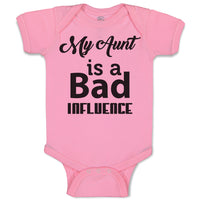 Baby Clothes My Aunt Is A Bad Influence Baby Bodysuits Boy & Girl Cotton