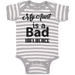 Baby Clothes My Aunt Is A Bad Influence Baby Bodysuits Boy & Girl Cotton