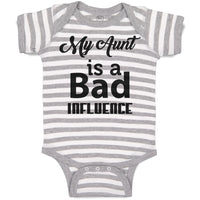 Baby Clothes My Aunt Is A Bad Influence Baby Bodysuits Boy & Girl Cotton