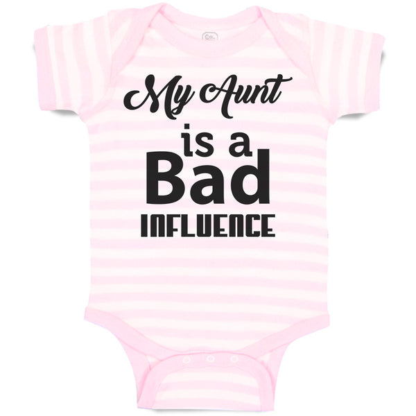 Baby Clothes My Aunt Is A Bad Influence Baby Bodysuits Boy & Girl Cotton