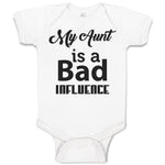 Baby Clothes My Aunt Is A Bad Influence Baby Bodysuits Boy & Girl Cotton