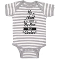 Baby Clothes My Aunt Is like My Mom but Cooler Baby Bodysuits Boy & Girl Cotton