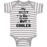 Baby Clothes My Aunt Is like My Mom but Cooler Baby Bodysuits Boy & Girl Cotton