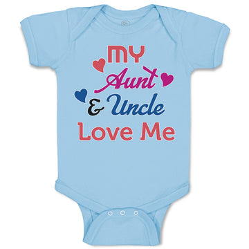Baby Clothes My Aunt & Uncle Love Me Baby Bodysuits Boy & Girl Cotton
