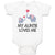 Baby Clothes My Auntie Loves Me! with Cute Elephants Playing Baby Bodysuits