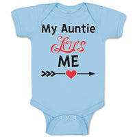 Baby Clothes My Auntie Loves Me! Baby Bodysuits Boy & Girl Cotton