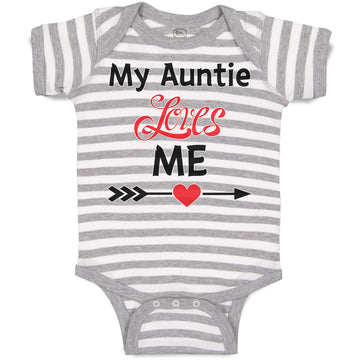 Baby Clothes My Auntie Loves Me! Baby Bodysuits Boy & Girl Cotton