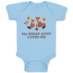 Baby Clothes My Great Aunt Loves Me Baby Bodysuits Boy & Girl Cotton