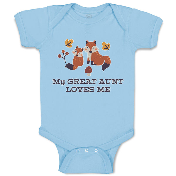 Baby Clothes My Great Aunt Loves Me Baby Bodysuits Boy & Girl Cotton