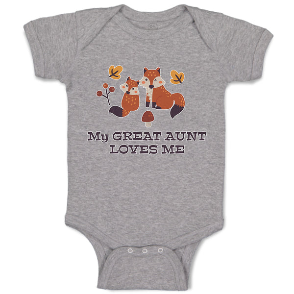 Baby Clothes My Great Aunt Loves Me Baby Bodysuits Boy & Girl Cotton