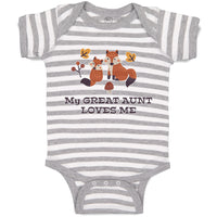 Baby Clothes My Great Aunt Loves Me Baby Bodysuits Boy & Girl Cotton