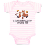 Baby Clothes My Great Aunt Loves Me Baby Bodysuits Boy & Girl Cotton