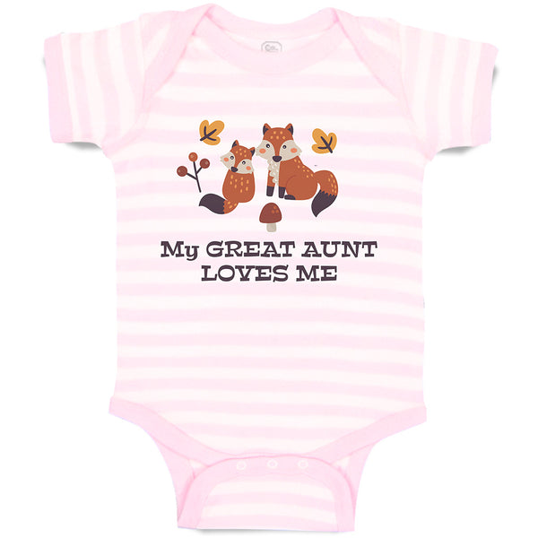 Baby Clothes My Great Aunt Loves Me Baby Bodysuits Boy & Girl Cotton