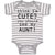 Baby Clothes Think I'M Cute You Should See My Aunt! Baby Bodysuits Cotton