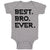 Baby Clothes Best Bro Ever. Baby Bodysuits Boy & Girl Newborn Clothes Cotton