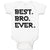 Baby Clothes Best Bro Ever. Baby Bodysuits Boy & Girl Newborn Clothes Cotton