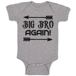 Baby Clothes Big Bro Again! with Sharp Pointed Arrow Baby Bodysuits Cotton
