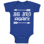 Baby Clothes Big Bro Again! with Sharp Pointed Arrow Baby Bodysuits Cotton