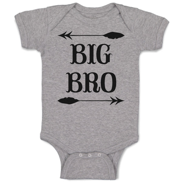 Baby Clothes Big Bro with Dart Archery Sport Arrow Baby Bodysuits Cotton