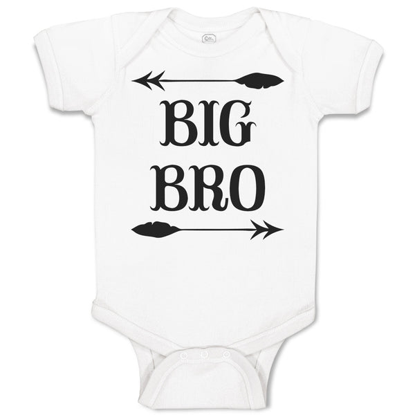 Baby Clothes Big Bro with Dart Archery Sport Arrow Baby Bodysuits Cotton