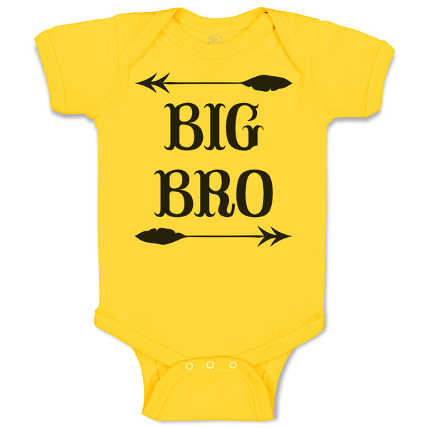 Baby Clothes Big Bro with Dart Archery Sport Arrow Baby Bodysuits Cotton