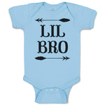 Baby Clothes Lil Bro with Dart Archery Sport Arrow Baby Bodysuits Cotton
