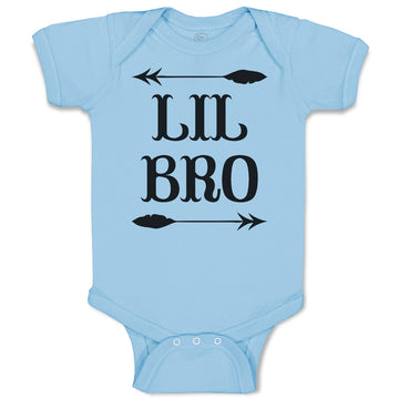 Baby Clothes Lil Bro with Dart Archery Sport Arrow Baby Bodysuits Cotton