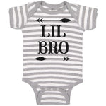 Baby Clothes Lil Bro with Dart Archery Sport Arrow Baby Bodysuits Cotton