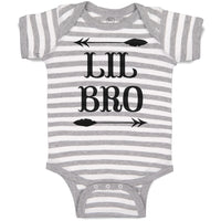 Baby Clothes Lil Bro with Dart Archery Sport Arrow Baby Bodysuits Cotton