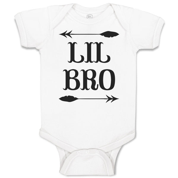Baby Clothes Lil Bro with Dart Archery Sport Arrow Baby Bodysuits Cotton