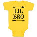Baby Clothes Lil Bro with Dart Archery Sport Arrow Baby Bodysuits Cotton