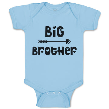 Baby Clothes Big Brother with Love Arrow Heart Pointed Baby Bodysuits Cotton